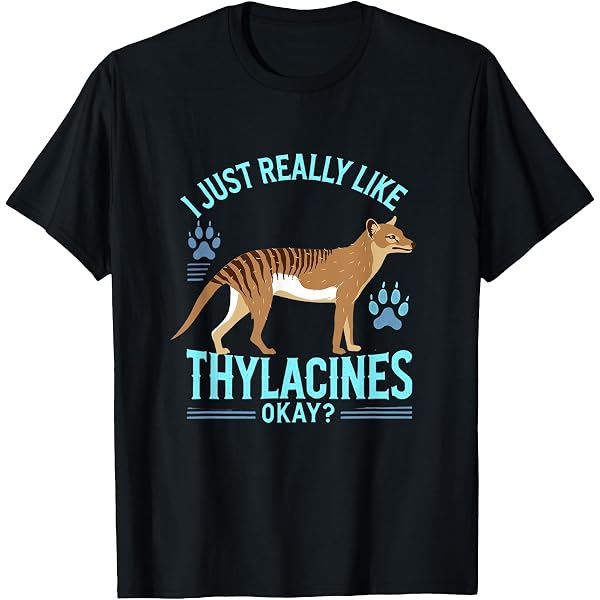 Amazon.com: Tasmanian Tiger Thylacine T Shirt Wolf Australian