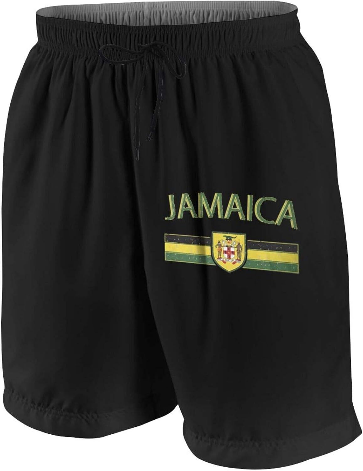FCRich Jamaica Flag and Coat of Arms, Jamaican Beach Pants