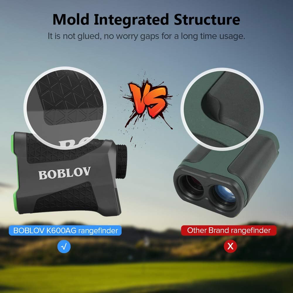 BOBLOV 650Yards Slope Golf Rangefinder Laser Golf Distance Scope with Vibration Fast Lock 6X Magnification Golf Distance Rangefinder with Case Slope/Non Slope/Speed/Continuous Mode : Sports & Outdoors