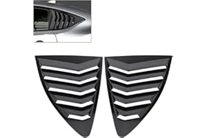 Acouto Rear Side Window Louvers Left & Right Side Window Louver Vent Cover Racing Style Trim ABS Plastic 1 Pair for Toyota 86