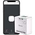 SONOFF WiFi Mini-D Smart Switch with Matter,Home Automation,Dry Contact Output,Supports AC or DC Input,Compatible Alexa & Google Home,for Garage Doors,Boilers,DC Low Power Motors/Solenoid Valves