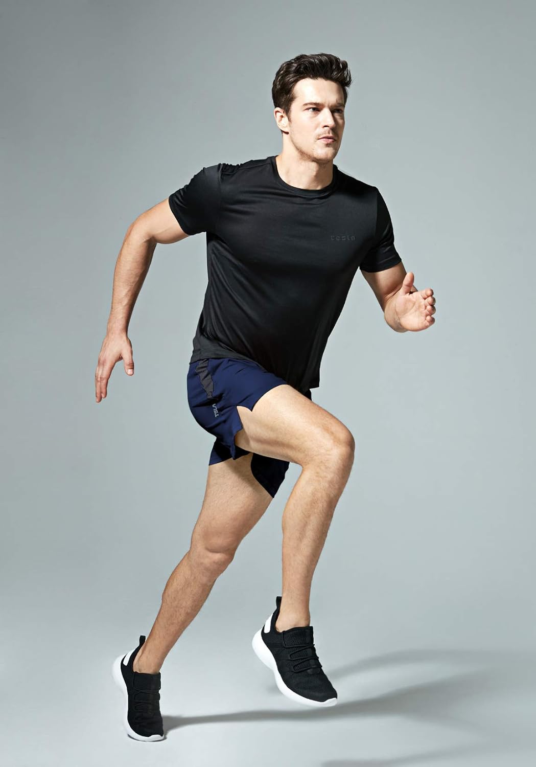 TSLA Men's Active Running Shorts, Training Exercise Workout Shorts, Quick Dry Gym Athletic Shorts with Pockets: Clothing