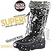 DailyShoes Women's Woman's Knee High Up Warm Fur Water Resistant Eskimo Snow Boots