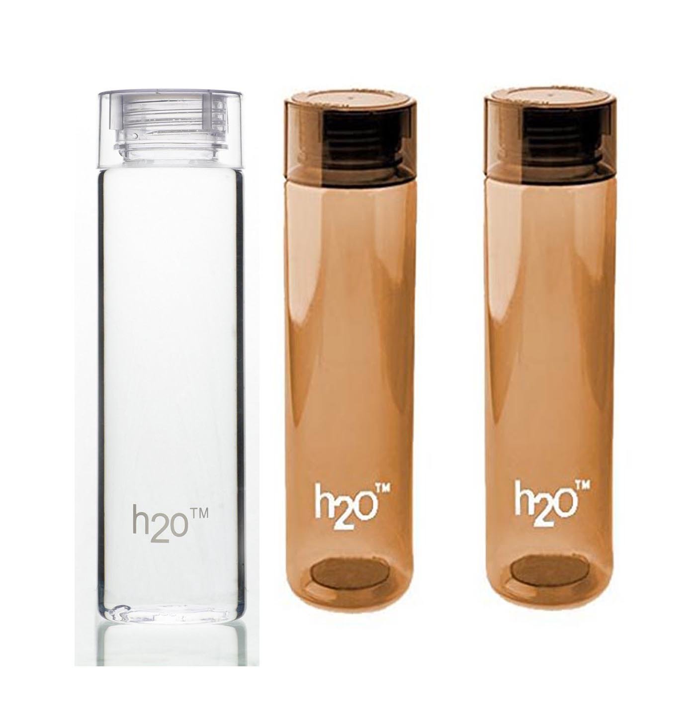 H2O 1000 ml Premium Quality H2O Water Bottle (Black) Amazon.in Home & Kitchen