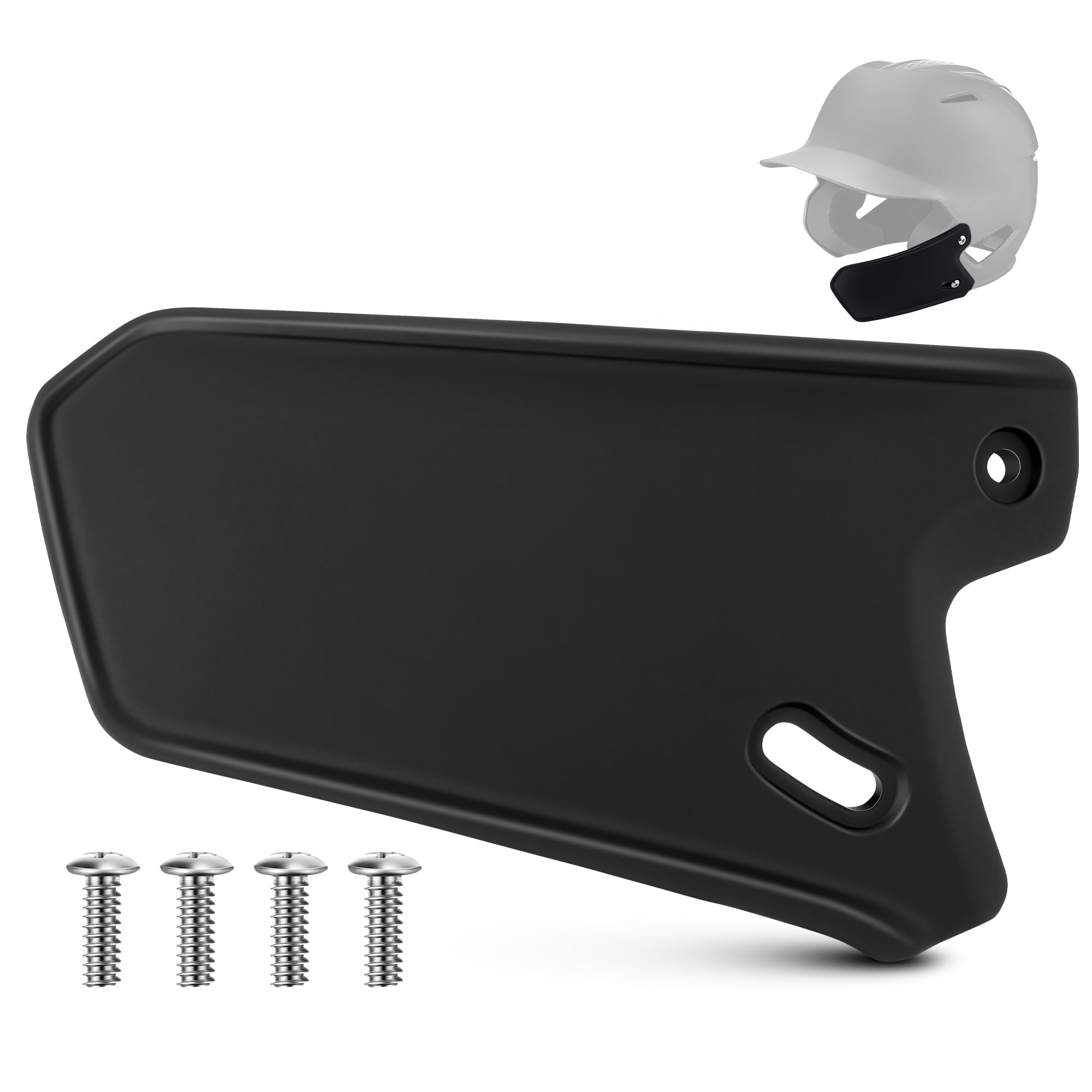 Photo 1 of Feekoon Batting Helmet Face Shield Compatible with EvoShield XVT Batting Helmets, Black Matte Youth Baseball Helmet Jaw Guard for Face Jaw Protection, Moisture Wicking Padding, For Right Handed Hitte
