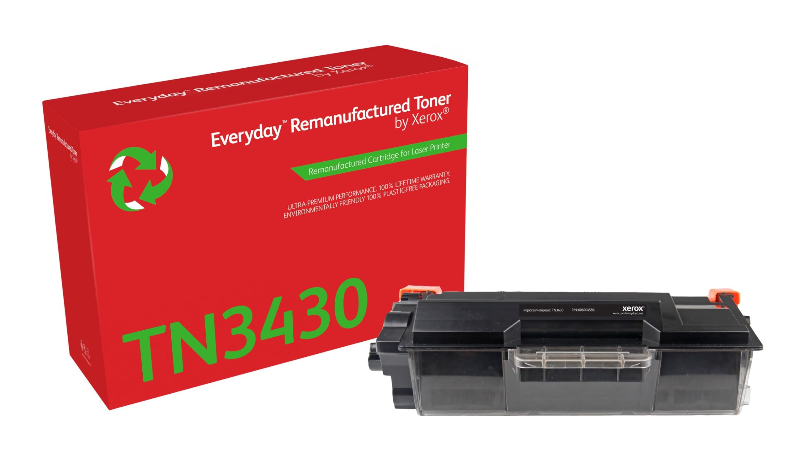 Everyday by Xerox Compatible Brother TN3430 Black Toner, Standard Capacity, Remanufactured