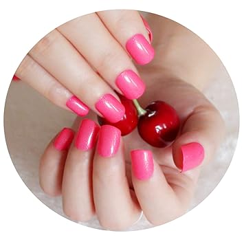 Aproudrose Fake Nails Short Round Soft Nail Amazon Com
