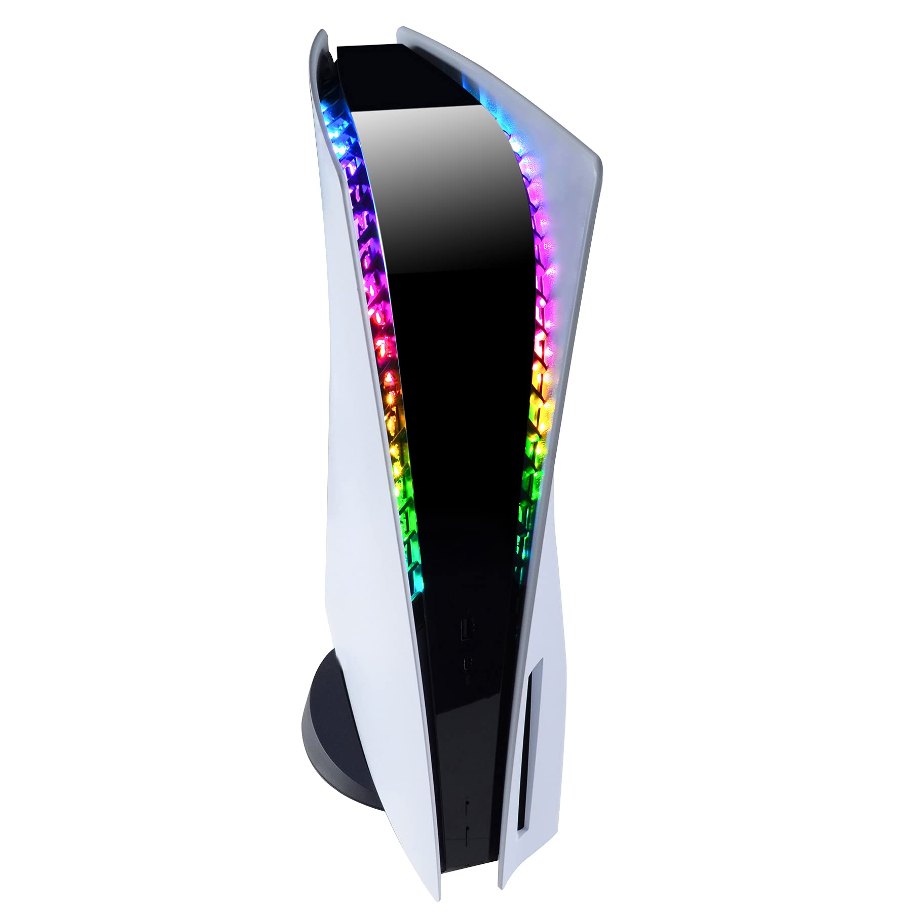eXtremeRate RGB LED Strip for Playstation 5 Console, 7 Colours, 29 Effects, DIY Decoration Accessories, Strip Lights, Stripes, Light Strip, Band Lights Strips Kit for PS5 Console with IR Remote Control