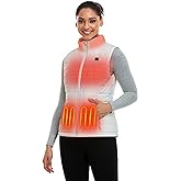 ORORO Women's Lightweight Heated Vest with USB-C Rechargeable Battery, Puffer Classic Heating Vest