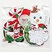 Chenkou Craft 16pcs Random Merry Christmas Sew-on & Iron-on Patch Santa Tree Snowman Beer Jingle Bell Claus Embroidered Patches (Christmas Patch)
