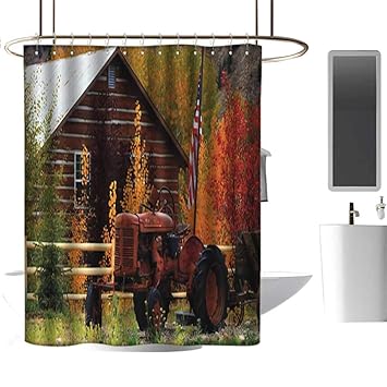 Amazon Com Denruny Shower Curtains For Bathroom Gray Purple Fall