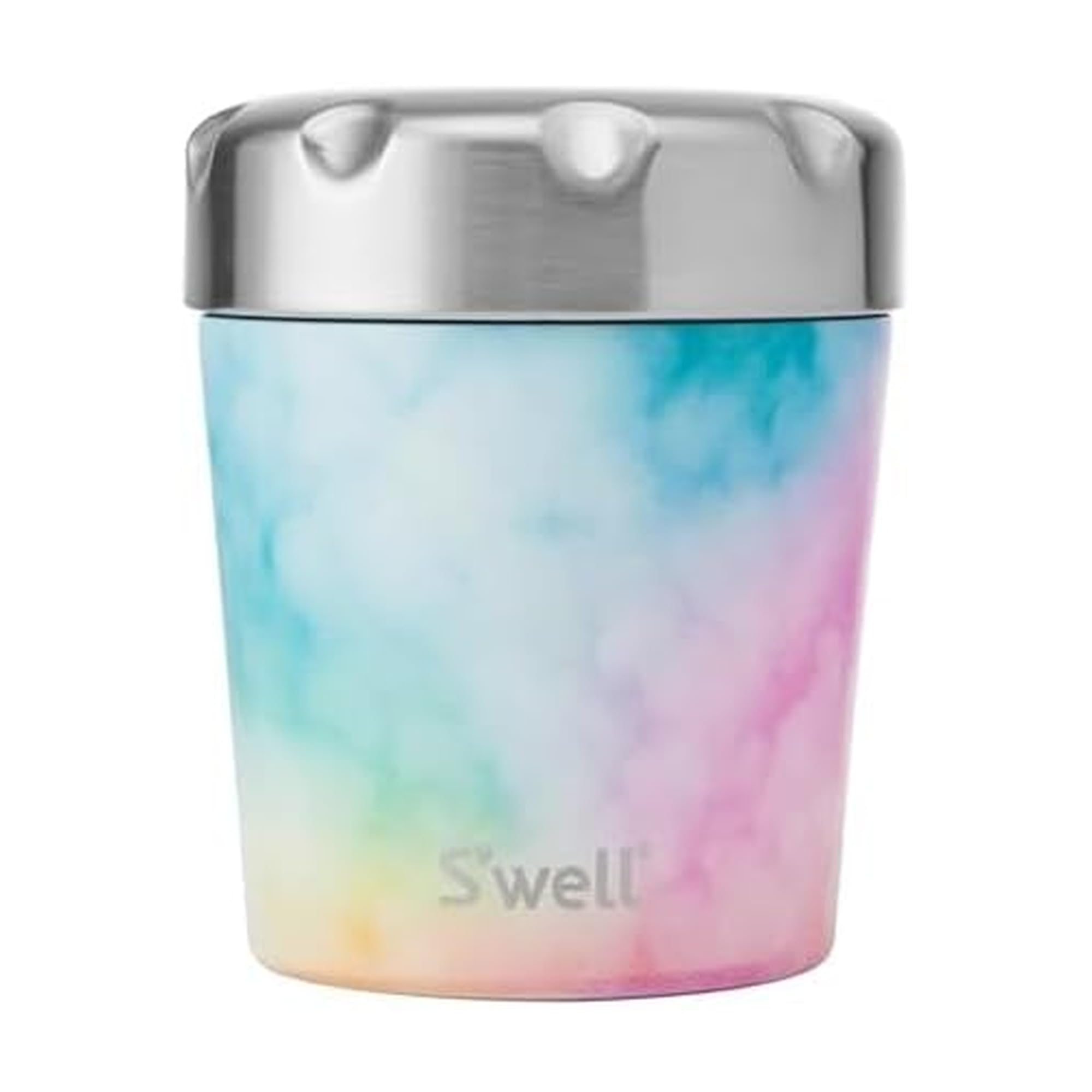 S’well Stainless Steel Ice Cream Chiller, 16oz, Candy Cloud, Triple Layered Vacuum Insulated Container Keeps Ice Cream Frozen For Up To Four Hours, BPA Free