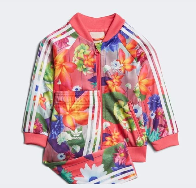 Amazon Co Jp アディダス Adidas オリジナルス Adidas Originals Grphc Sst Tracksuit キッズジャージ 花柄 セットアップ 上下 国内正規品 Ce4350 100 スポーツ アウトドア