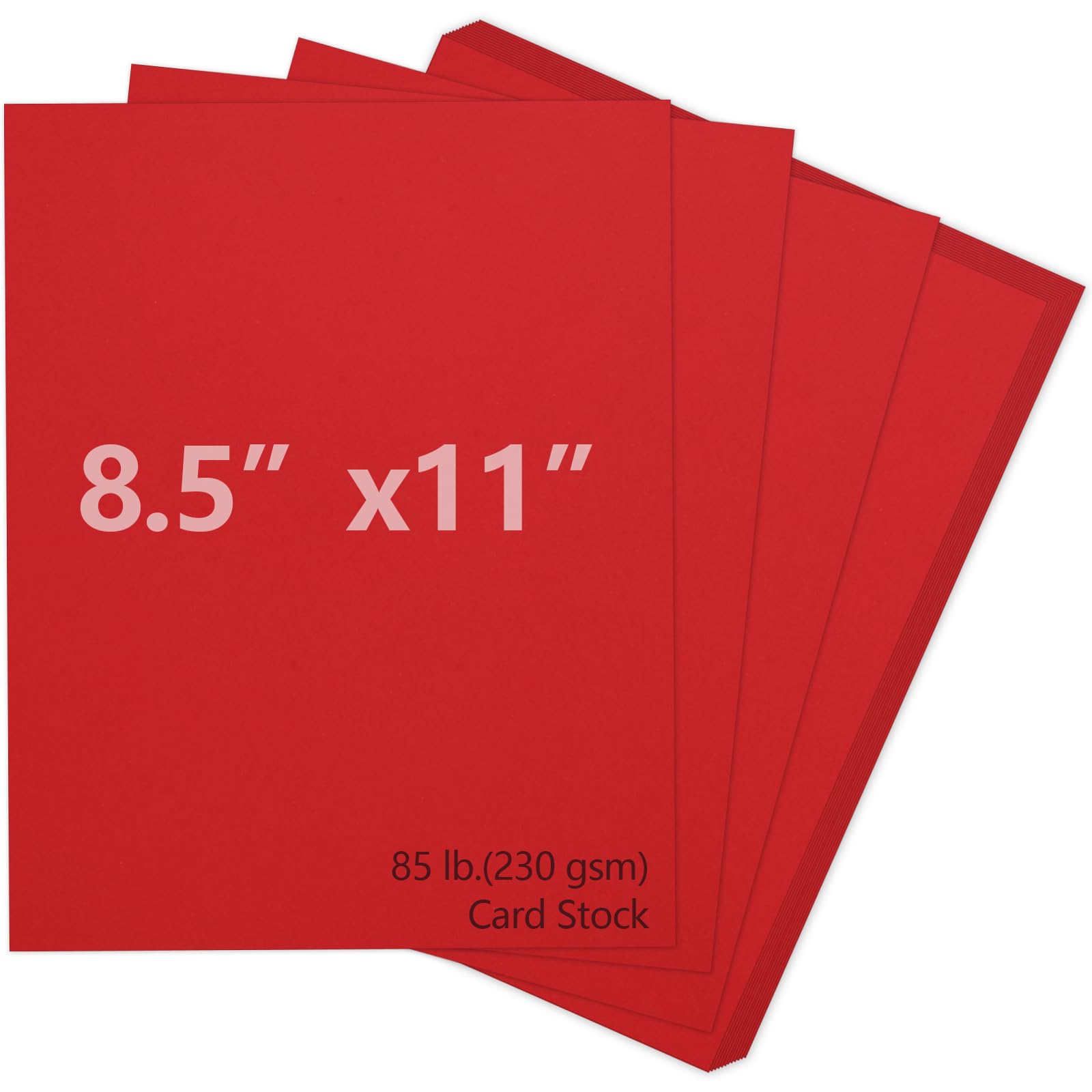 Joyberg Red Cardstock 8.5 x 11, 230gsm Cover Cardstock Paper, 85 Lb Heavy Card Stock for Printer, Card Stock Paper for Invitations, Scrapbooking, Crafts, Diy Cards, Decoration, Drawing (30 Sheets)