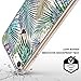 iPhone 7 Case, iPhone 8 Case, Clear iPhone 7 Case, MOSNOVO Tropical Palm Tree Leaves Clear Design Printed Plastic Back Case with TPU Bumper Protective Cover for Apple iPhone 7 (2016) / iPhone 8 (2017)
