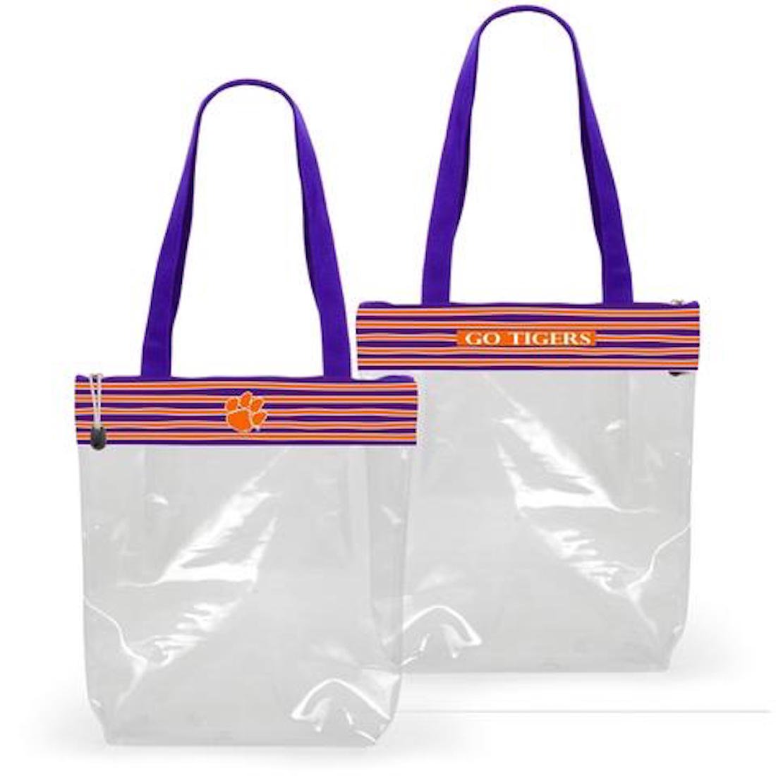 Desden Clemson Tigers Clear Gameday Stadium Tote Bag