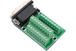 26 Pin DB26 D-SUB Male Adapter to PCB Terminal Module Breakout Board Connector with Insulating Mat