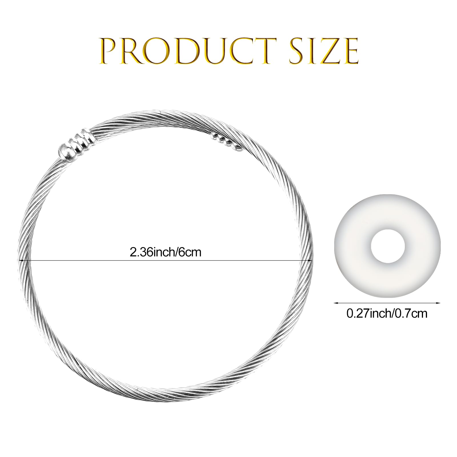 45 Pcs Snake Charm Bracelet Set Stainless Steel Expandable Bangle Bracelets Adjustable Silver Snake Bracelet Chain for Women DIY Jewelry Making Supplies Christmas Birthday Gifts