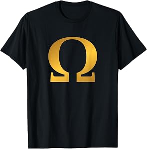 Greek Mythology Omega Symbol Fraternity Gift Sorority T-Shirt