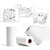 HPRT Thermal Sticker Paper 3 Rolls - 57mm*30mm,Compatible with HPRT L8/ M02/M02S/iDPRT S1Mini Prtiner,Suitable for Photo Printing, for DIY,Study,Notes, List,White Adhesive Thermal Paper