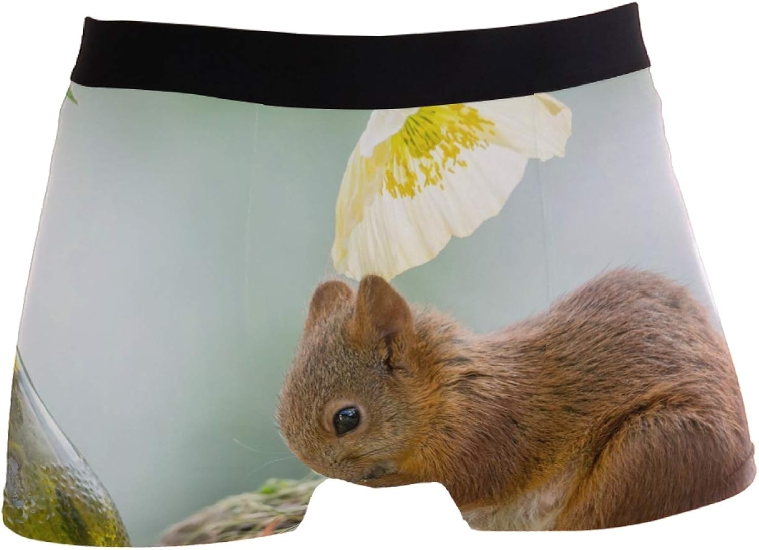 Underwear for Men Boxer Briefs Lightweight Animal Flower S2XL at