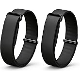 2 Pack Band for Google Fitbit Air | Silicone Adjustable Replacement Strap Metal Buckle,Stretchy Elastic Sport Strap, Wristband for Women and Men
