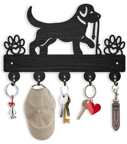 Support Mural Pour Laisse De Chien Avec étagère - Organisateur D'entrée - Blanc - Installation Vis Ou Adhésif