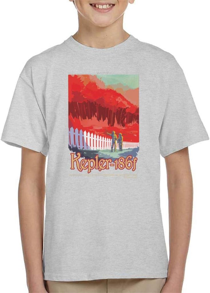 Nasa Kelper 186f Interplanetary Travel Poster Kid's T-Shirt
