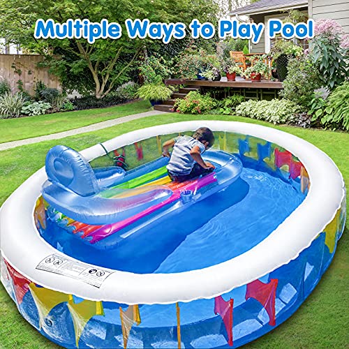 Inflatable Pool, Blow Up Pool for Kids Adults Family, Above Ground Pool