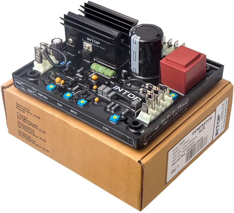 ZJTIN Automatic Voltage Regulator Module R438 AVR 95-480V for Brushless Generator Compatible with AREP/PMG Exitation System