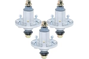 FULAIGE 3 Pack Pre-Greased GY21098 Spindle Assembly Replaces GY20454 John Deere Spindle AUC15811 GY20962 for John Deere 155C D140 D155 D160 E140 E150 E160 E170 LA130 LA145 LA165 S140 S160 Tractors