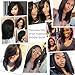 Peiyulex Brazilian Virgin Human Hair Weave Brazilian Straight Hair 3pcs 100% Unprocessed Hair Weft Extensions Natural Black Color 10inch