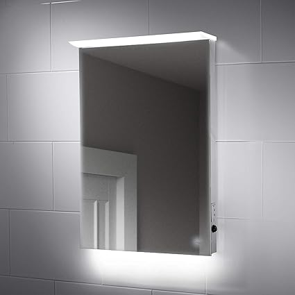 Beth 700 X 600 Led Cabinet Double Sided Mirror Shaver Socket