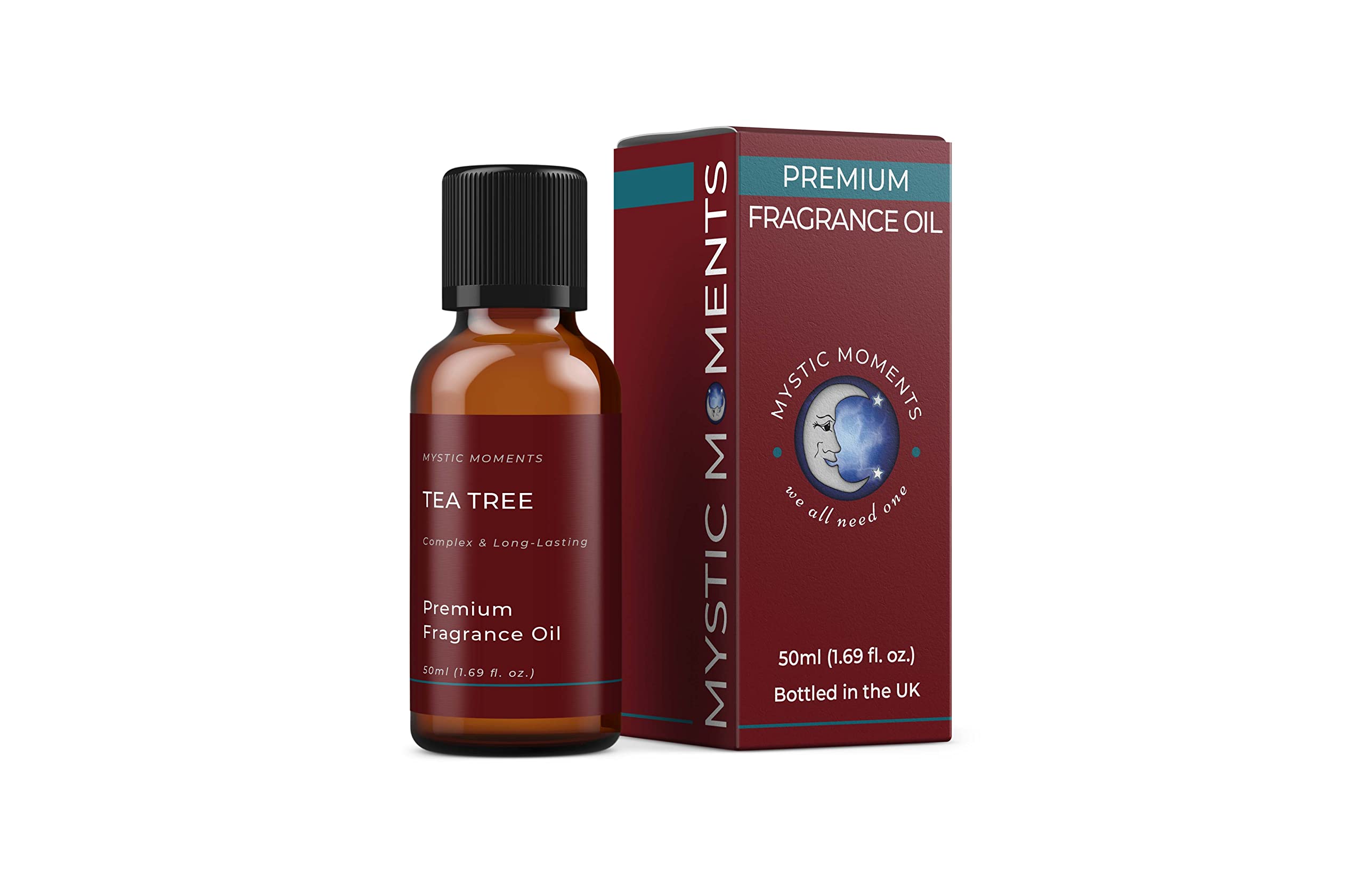 Mystic Moments | Tea Tree Fragrance Oil - 50ml - Perfect for Soaps, Candles, Bath Bombs, Oil Burners, Diffusers and Skin & Hair Care Items — image 1