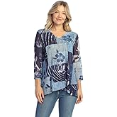 Jess & Jane Hana Crepe Mesh Criss Cross Layer Hem Top