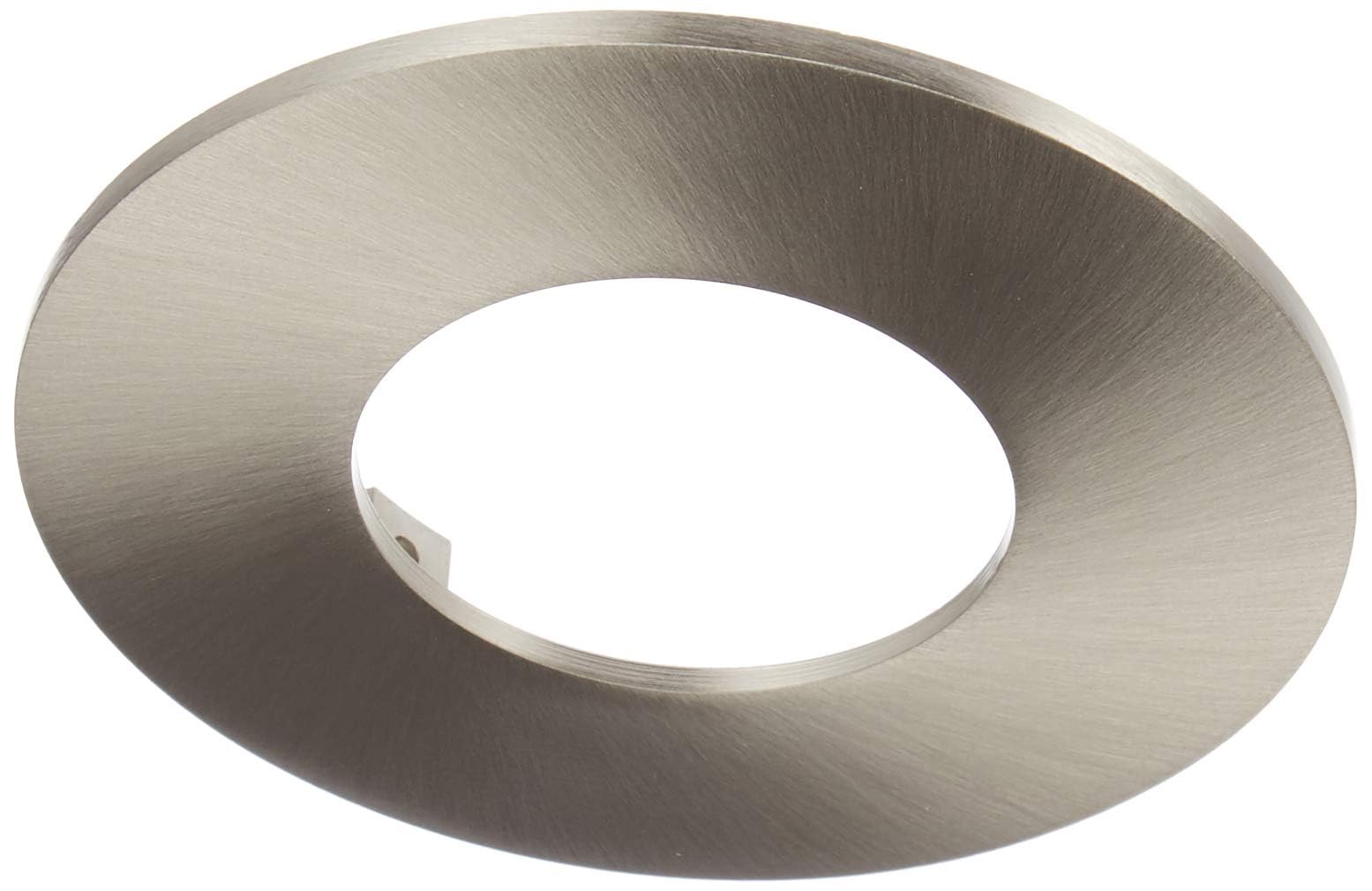 Luceco Flat Profile Bezel for FType Downlights, Brushed Steel Aluminium