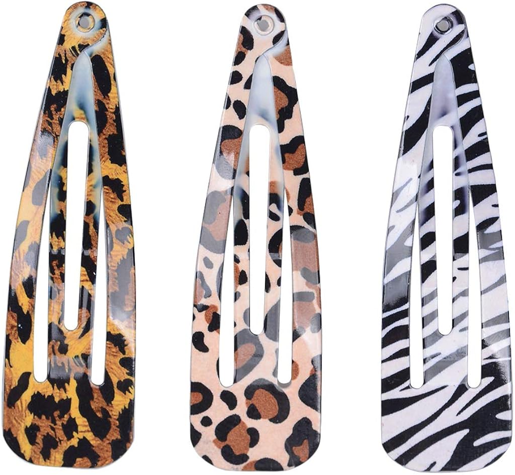 Leopard Haarspange Haarklammer französische Haarclips Haargreifer Haar
