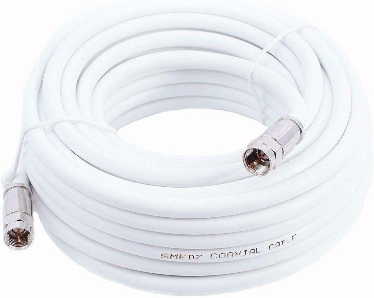 Smedz 10 m RG6 Satellite TV Coax Cable Extension Kit Amazon.co.uk