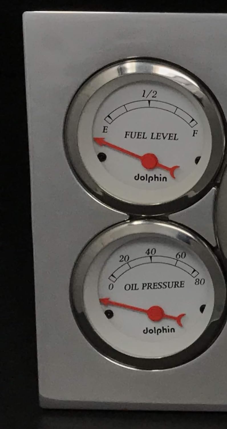 aftermarket instrument cluster ford f350 on Amazon Com Dolphin Gauges Compatible With 1973 1979 Ford Truck 6 Gauge Dash Cluster Panel Set Mechanical White Automotive