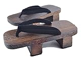 GK-O Mens Japanese Traditional Shoes Geta Wooden
