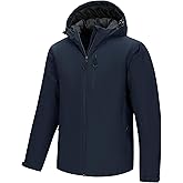 33,000ft Mens Warm Winter Jacket Hooded Lightweight Puffer Jacket Water Resistant Windproof Insulated Coats