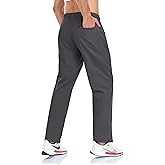 Rapoo Men's Lightweight Pants with Zipper Pockets Quick Dry Workout Athletic Travel Pants
