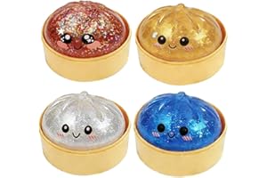 2026 New Glitter Dumpling Squishies, Dumpling Squishy Mystery Box, Colorful Dumplings Stress Balls Fidget Sensory, Squeeze Do