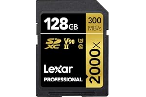 Lexar Professional 2000x 128GB SDXC UHS-II Card (LSD128CBNA2000R)