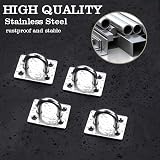 Mooche 8Pcs M6 Pad Eye Plate Suspension Ceiling Hook Stainless Steel view 3