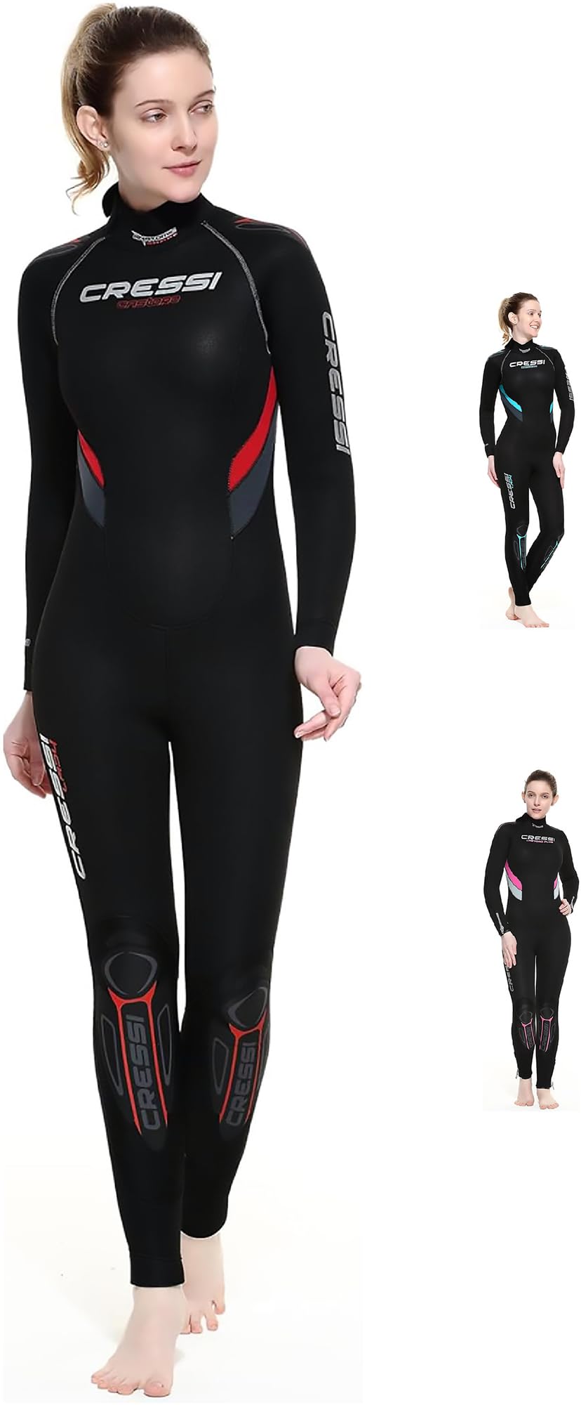 Cressi Castoro Lady Monopiece Wetsuit 5mm - Women's Modular Diving Wetsuit