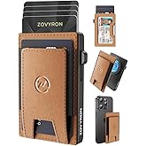 Wallet for Men, 2 In 1 Smart Wallet with Pop Up Card Holder,RFID Blocking Minimalist Leather Wallet Slim Magsafe Wallet for iphone 15/14/13 Pro/ProMax (Brown)
