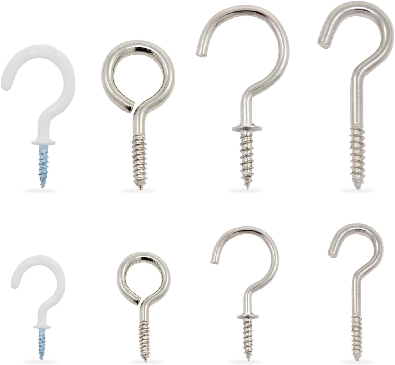 HSEAMALL gancho de metal con rosca para taza ganchos para colgar en el