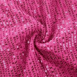 GRACE KARIN Girls Hot Pink Dress Size 8 Sequin