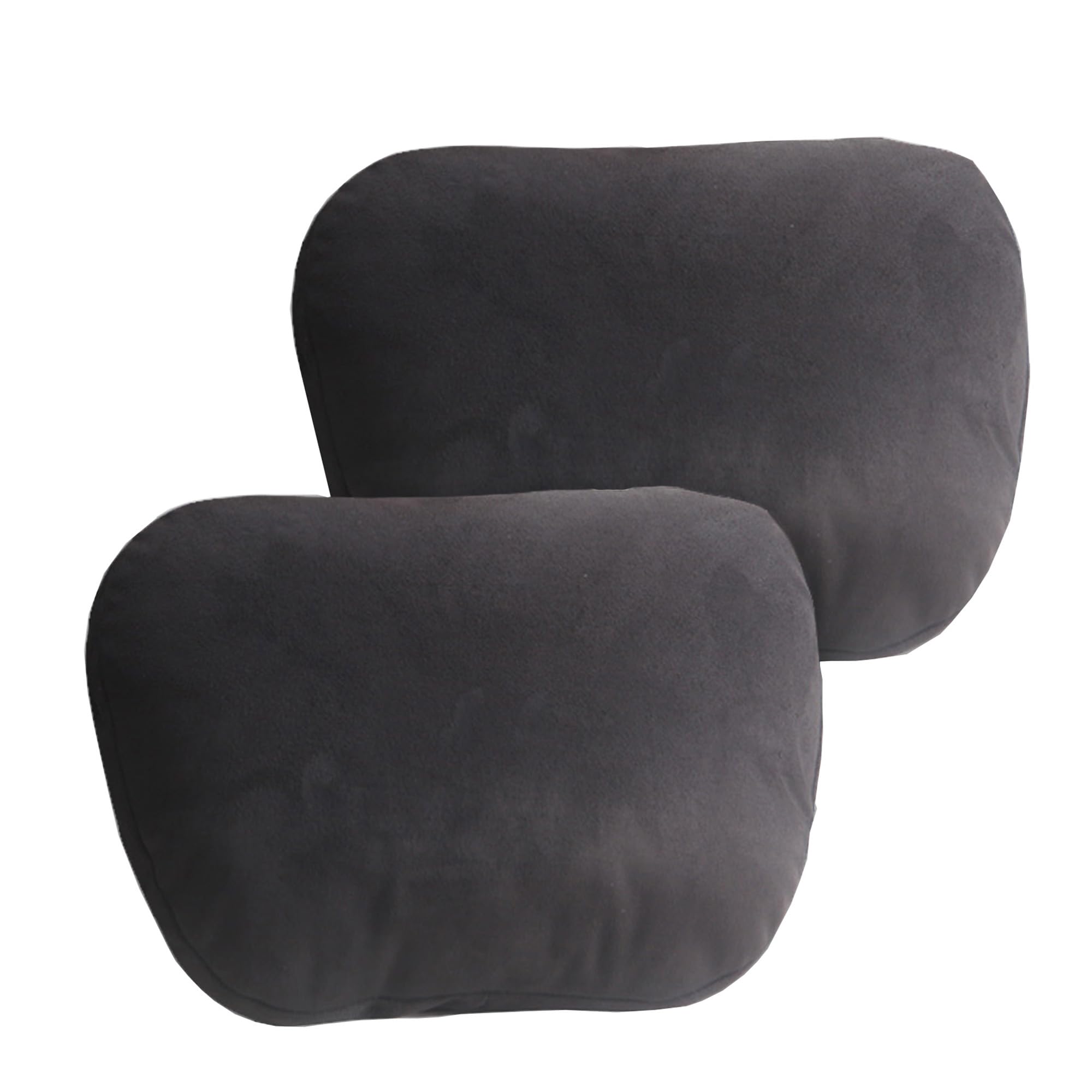 Photo 1 of WELBRIT 2PCS Car Pillow for Car Neck Pillow for Driving Seat Lumbar Support Soft Cushion with Extra Filling Accessories Back Support for Travel Nap and Trips Sleeping(Black, Head)